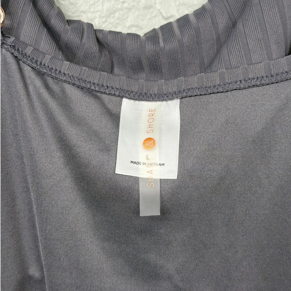 Shade Shore Grey One Piece Bathing Suit / Size-Large - Picture 10 of 11